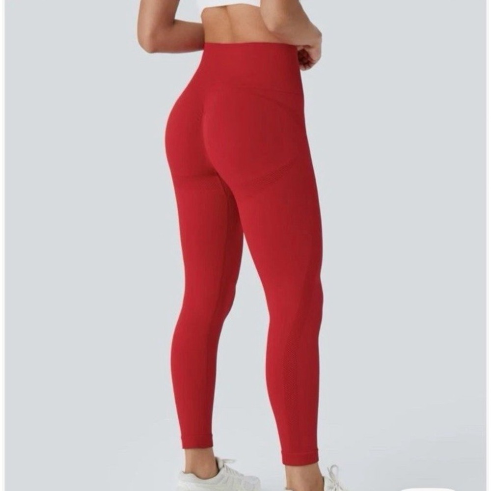 HALARA Red High-Waisted Leggings